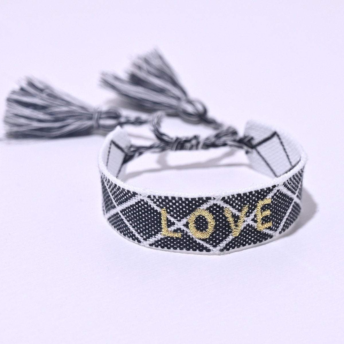 Bohemian Handmade Embroidery LOVE Letter Bracelet