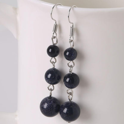 Women Summer Natural Stone Drop Earrings