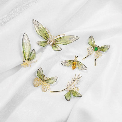 Wings Dragonfly Brooch Butterfly Corsage Bee Pin