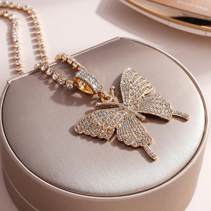 Butterfly Pendant Elegant Necklace