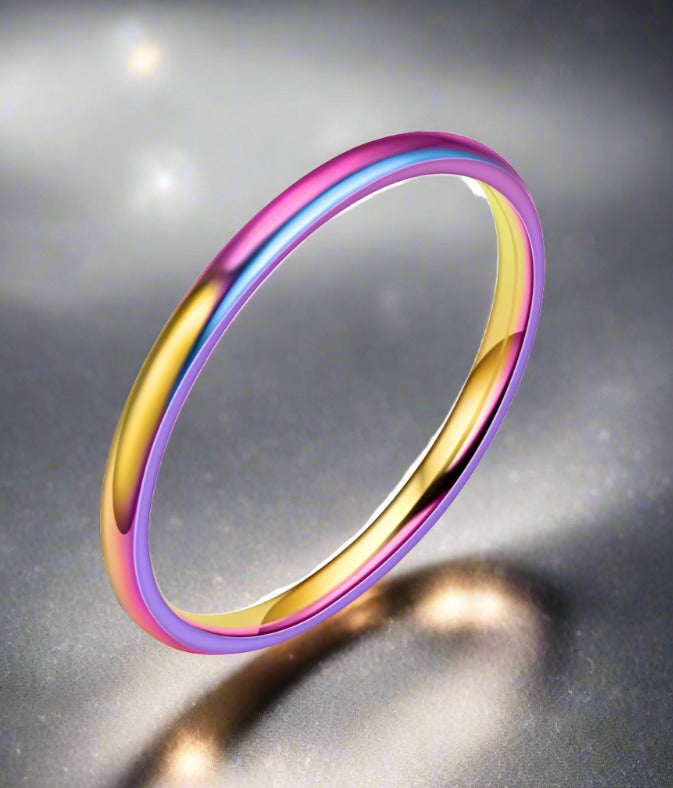 2mm Titanium Steel Thin Ring