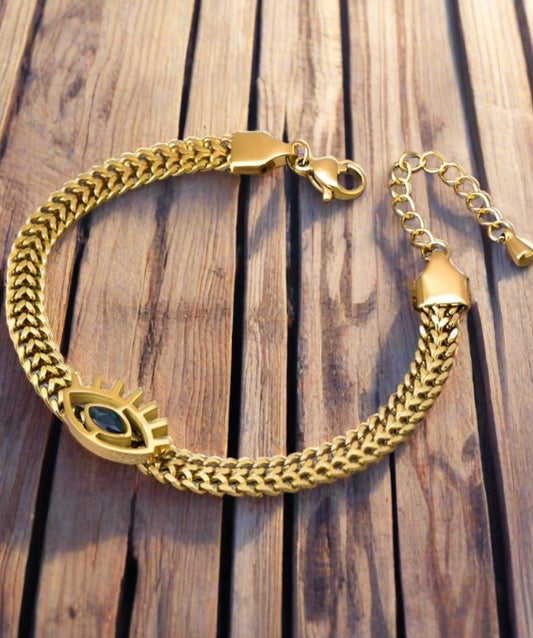 Devil's Eye Bracelet Necklace Set