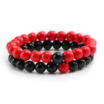 Natural Stone Lava Beaded Yoga Bracelets