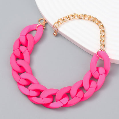 Women's Fashion Solid colour Hard Rubber Bracelet