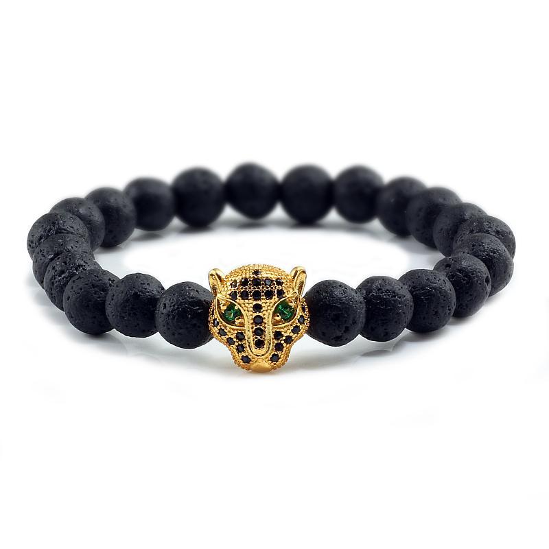 12 Style Men Black Lava Healing Balance Beads Bracelet