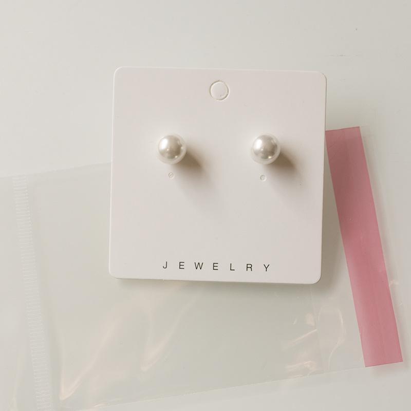 100% Natural Pearl 925 Silver Stud Earrings