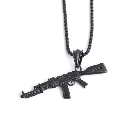 Stylish Gun Pendants Necklace For Men