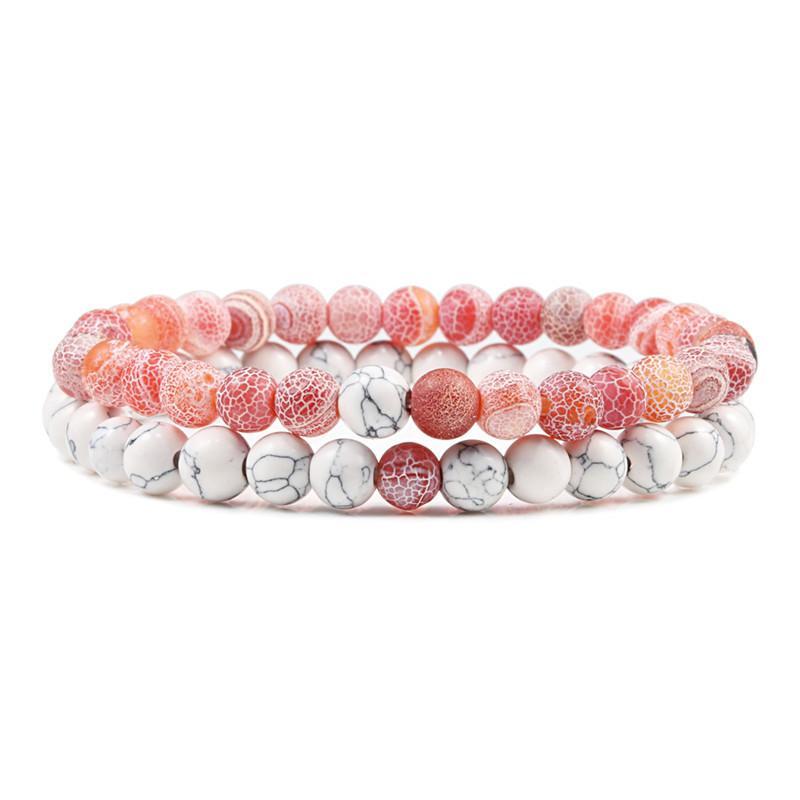 Natural Stone Lava Beaded Yoga Bracelets