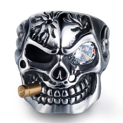 Domineering Skull Stainless Steel Ring