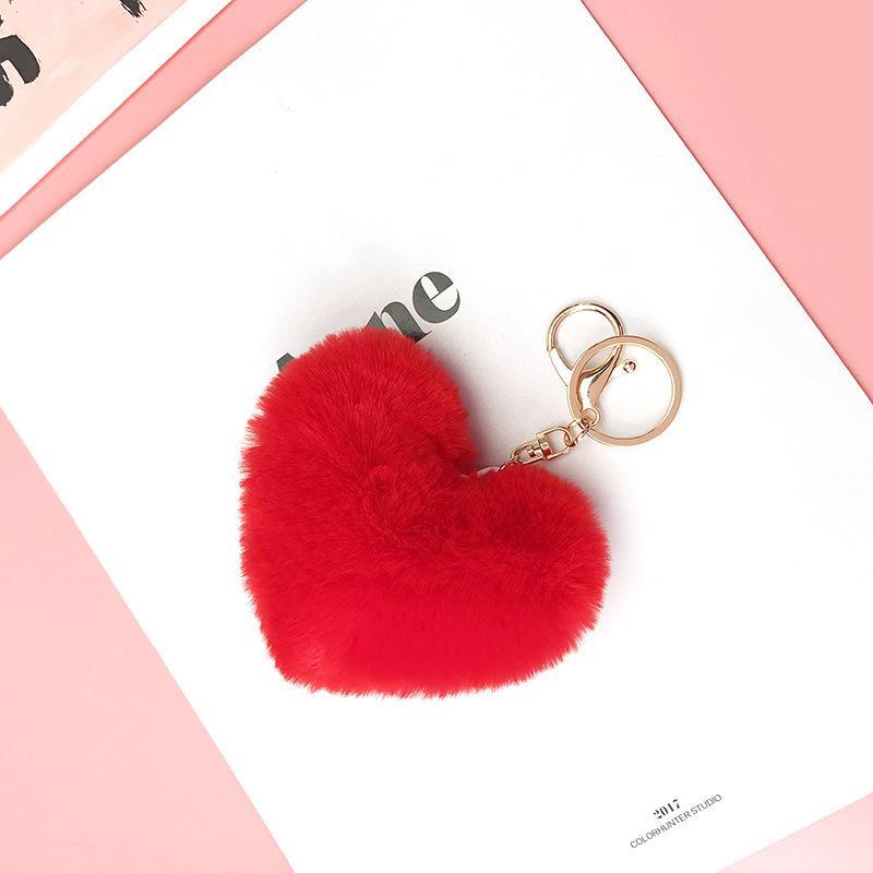 Love Ball Metal Keychain Car Pendant Women's Bag Pendant