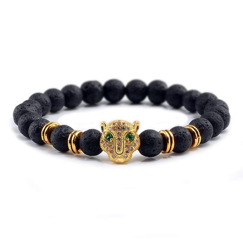 12 Style Men Black Lava Healing Balance Beads Bracelet